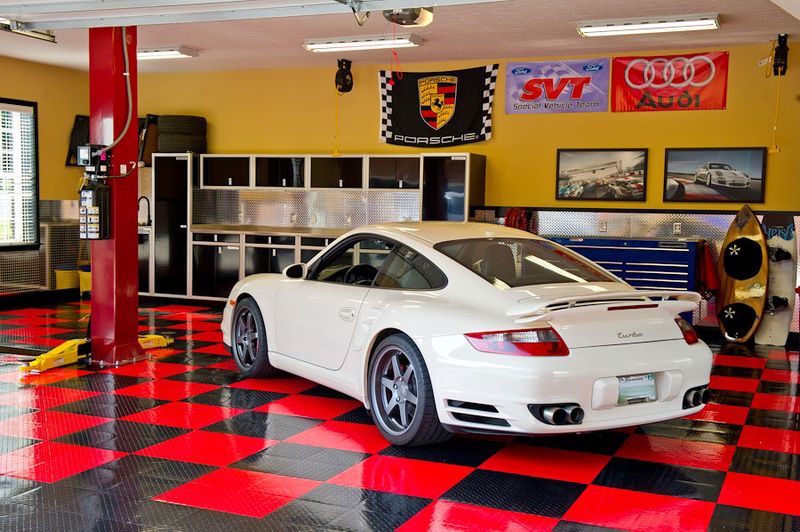 Porsche On A Racedeck Floor
